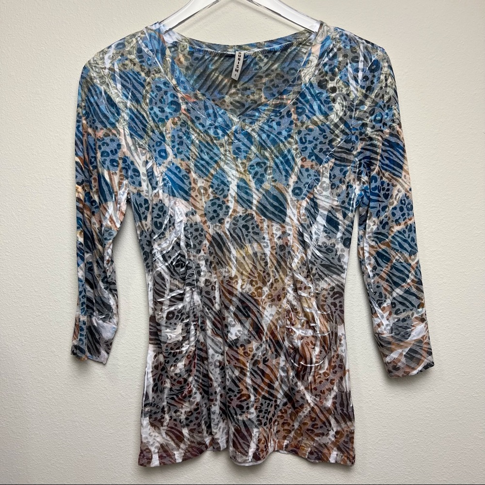 Cubism semi sheer top size S